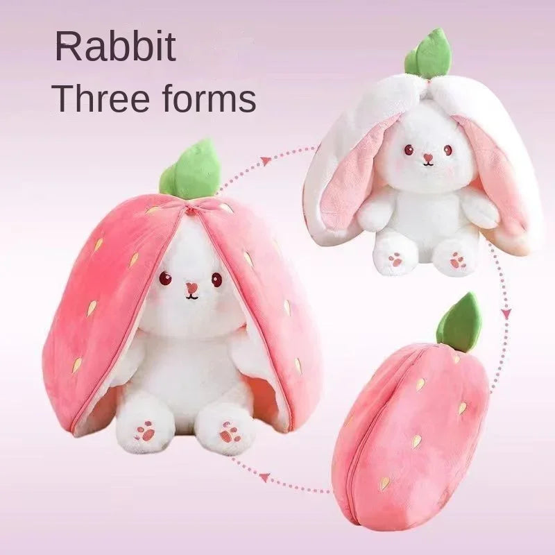 Plush Bunny Strawberry 🍓 & Carrot 🥕 25cm