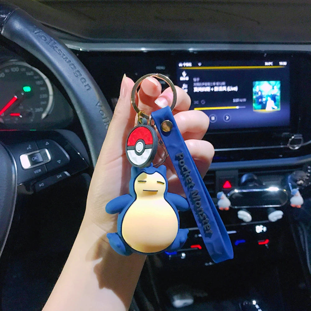 Pokémon Keychain 2025 – Pikachu, Psyduck, Gengar & More Cartoon Figures 🎒✨