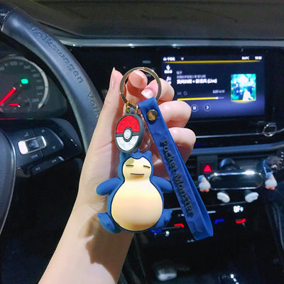 Pokémon Keychain 2025 – Pikachu, Psyduck, Gengar & More Cartoon Figures 🎒✨