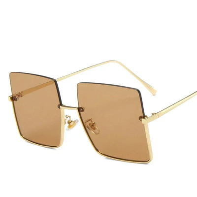 LUXE Oversized Square Sunglasses 😎 Designer Retro Frames