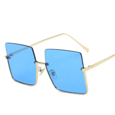 LUXE Oversized Square Sunglasses 😎 Designer Retro Frames