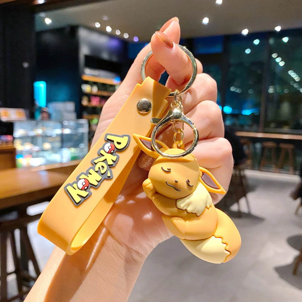 Pokémon Keychain 2025 – Pikachu, Psyduck, Gengar & More Cartoon Figures 🎒✨