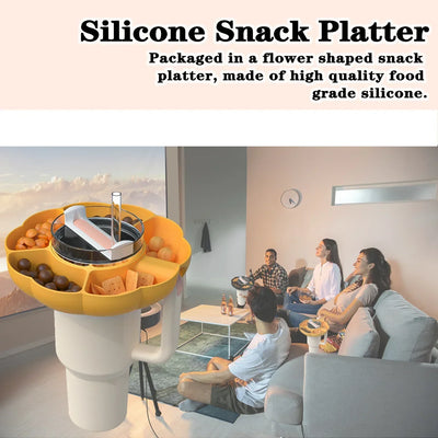 Snack Tray 🍿 for Stanley 40/30 oz – Reusable Snack Divider Bowl