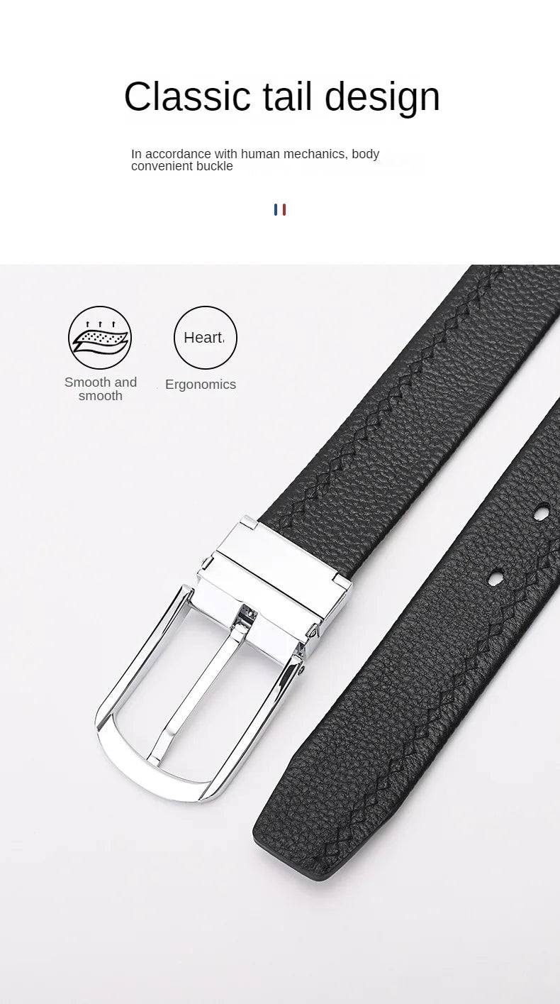 Trendsetter Men's Belt 🔥 PU Leather w/ Alloy Buckle - Business &amp; Casual Strap