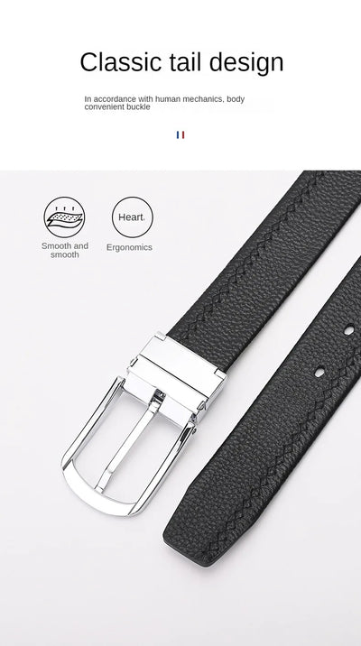 Trendsetter Men's Belt 🔥 PU Leather w/ Alloy Buckle - Business &amp; Casual Strap