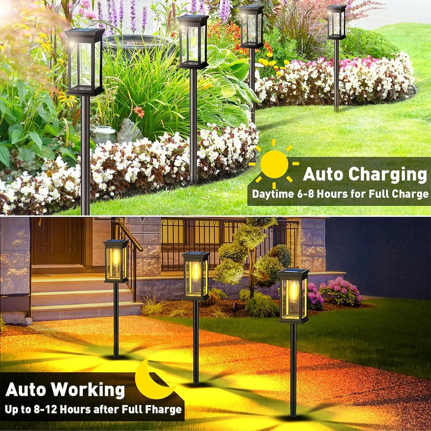 LED Solar Pathway Lights – Waterproof Outdoor Lamp