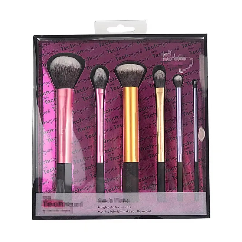 Popular Full Set of Makeup Brush Set Powder Blusher Brush Halo Dye Brush Eye Shadow Brush Beauty Egg
