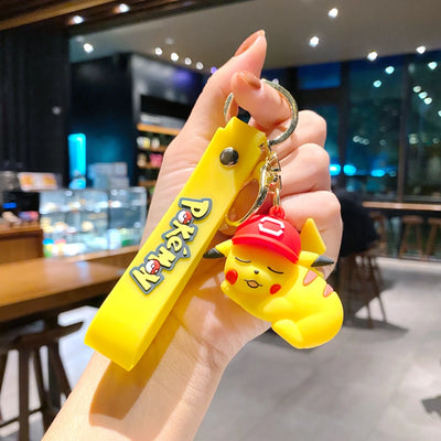 Pokémon Keychain 2025 – Pikachu, Psyduck, Gengar & More Cartoon Figures 🎒✨