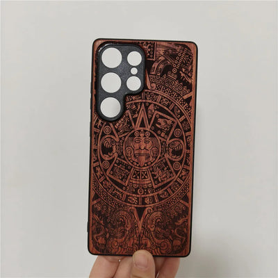 Real Wood Shockproof Phone Case for Samsung S25 Ultra/Plus