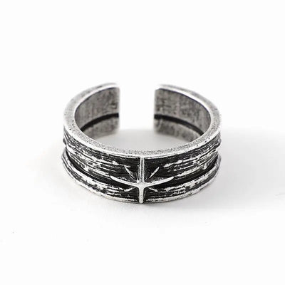 Jarl’s Silver Night – Viking Silver Ring ⚔️🌙