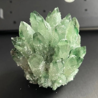 Natural Green Quartz Cluster – Reiki Energy Stone & Decor