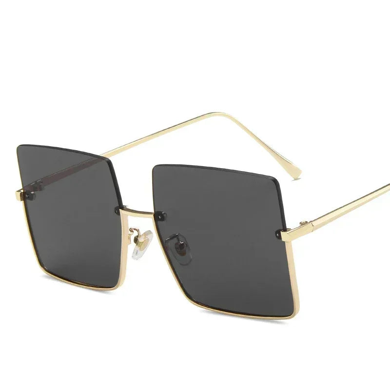 LUXE Oversized Square Sunglasses 😎 Designer Retro Frames