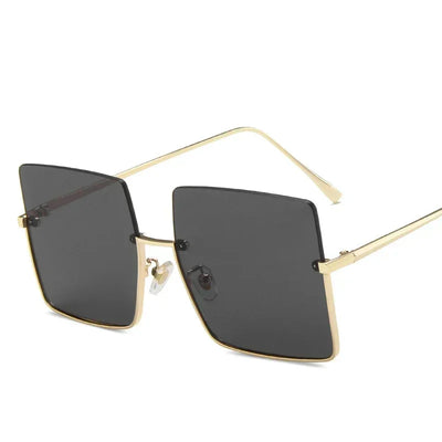 LUXE Oversized Square Sunglasses 😎 Designer Retro Frames