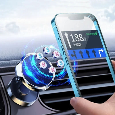 Magnetic 720° Foldable Car Phone Holder