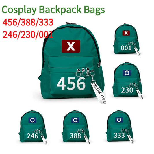 2025 Korea Game Season2 School Handbags Unisex Solid Printing Outdoor Sports Daypacks Student Large Capacity for Outdoor Hinking