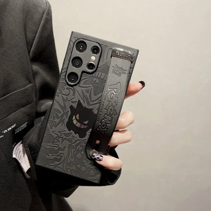 Gengar Leather Wrist Strap Case – Samsung Galaxy S22 Ultra