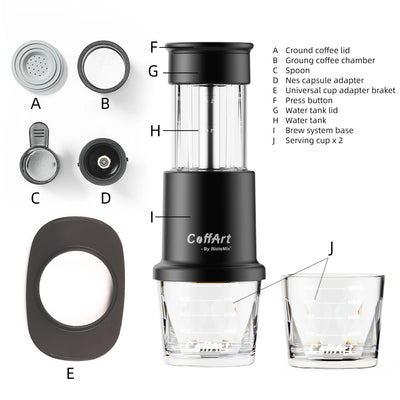 Handpresso Maker ☕️ 2-in-1 Portable Espresso - No Power Needed