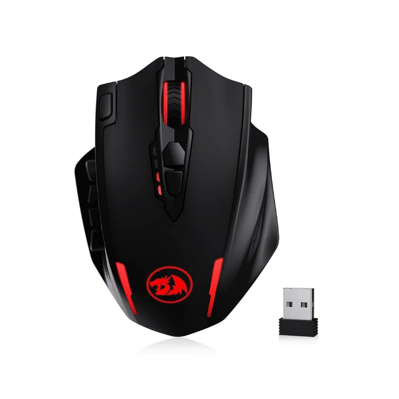 Redragon M913 Impact Elite Wireless/Wired Gaming Mouse – 16 Programmable Buttons, 16000 DPI