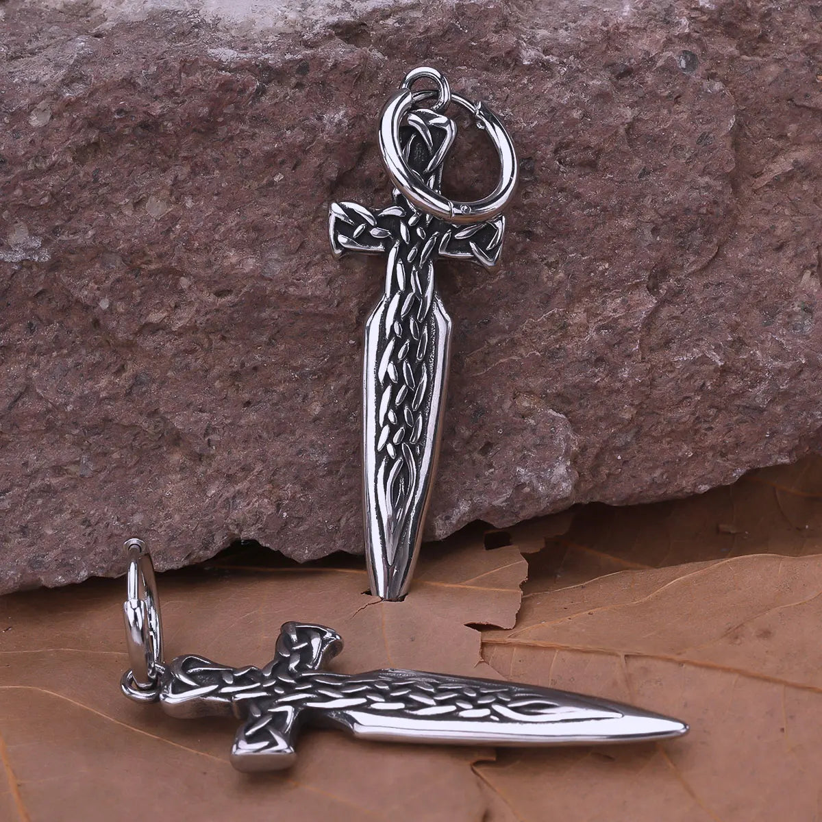 Viking Sword Earrings | 316L Steel | Symbol of Strength and Courage