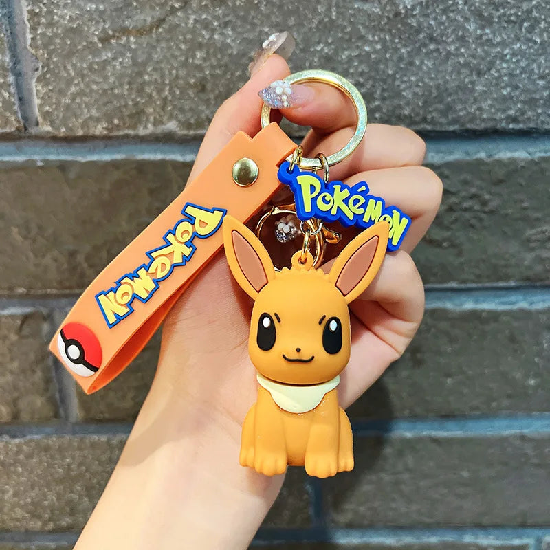 Pokémon Keychain 2025 – Pikachu, Psyduck, Gengar & More Cartoon Figures 🎒✨