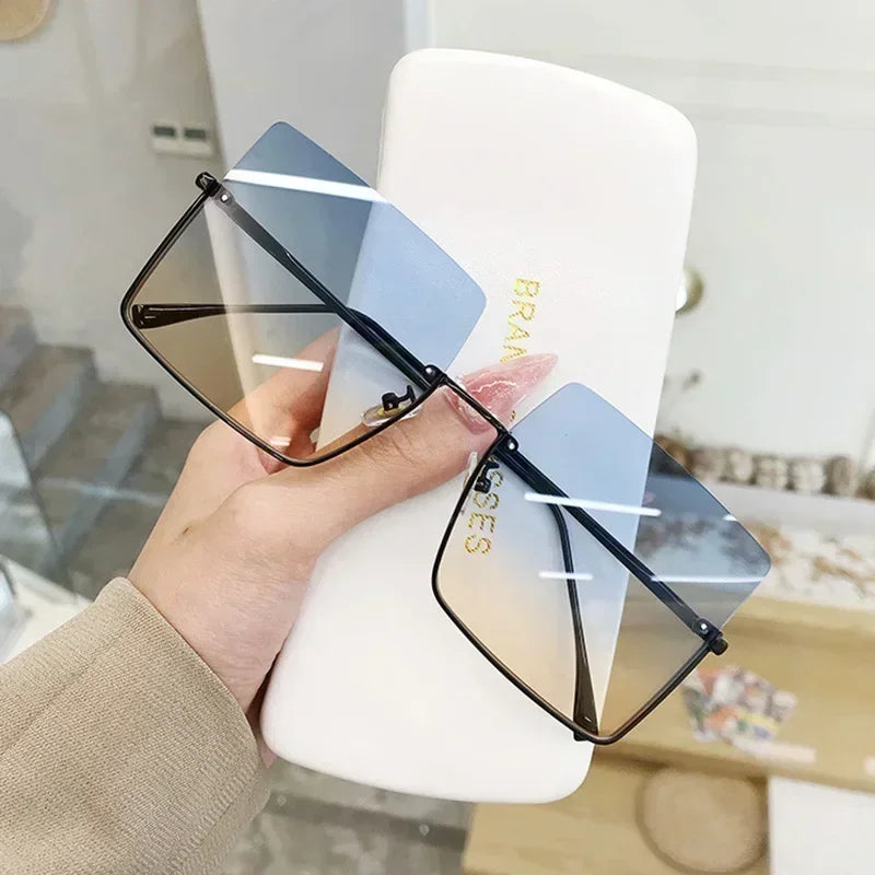LUXE Oversized Square Sunglasses 😎 Designer Retro Frames