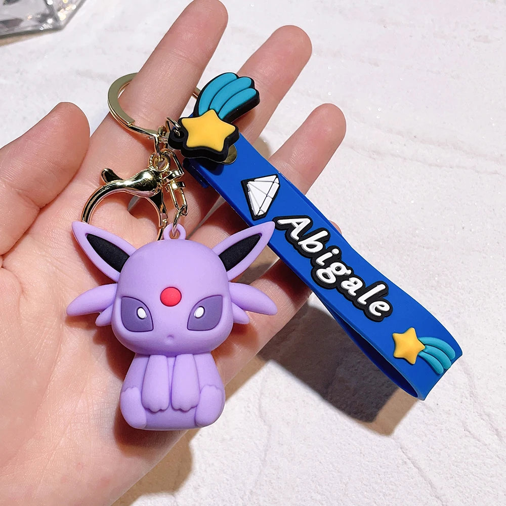 Pokémon Keychain 2025 – Pikachu, Psyduck, Gengar & More Cartoon Figures 🎒✨
