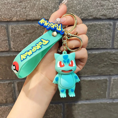 Pokémon Keychain 2025 – Pikachu, Psyduck, Gengar & More Cartoon Figures 🎒✨