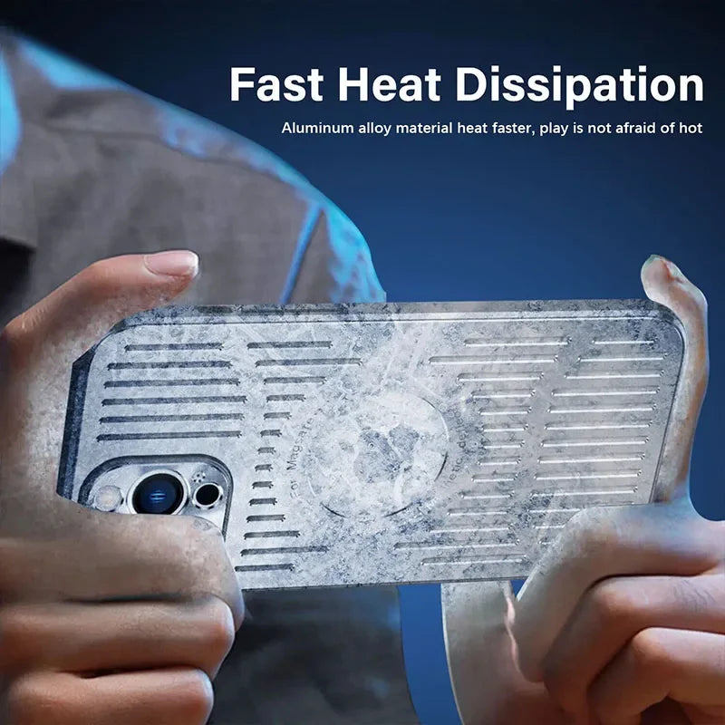 Aluminum Cooling Phone Case for iPhone 16/15/14/13/12 Pro Max