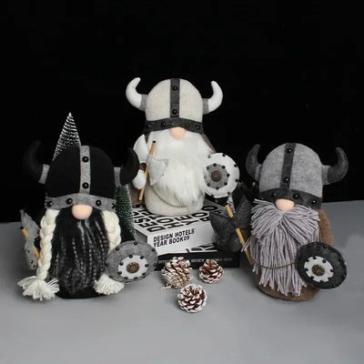 Faceless Viking Warrior Plush Doll