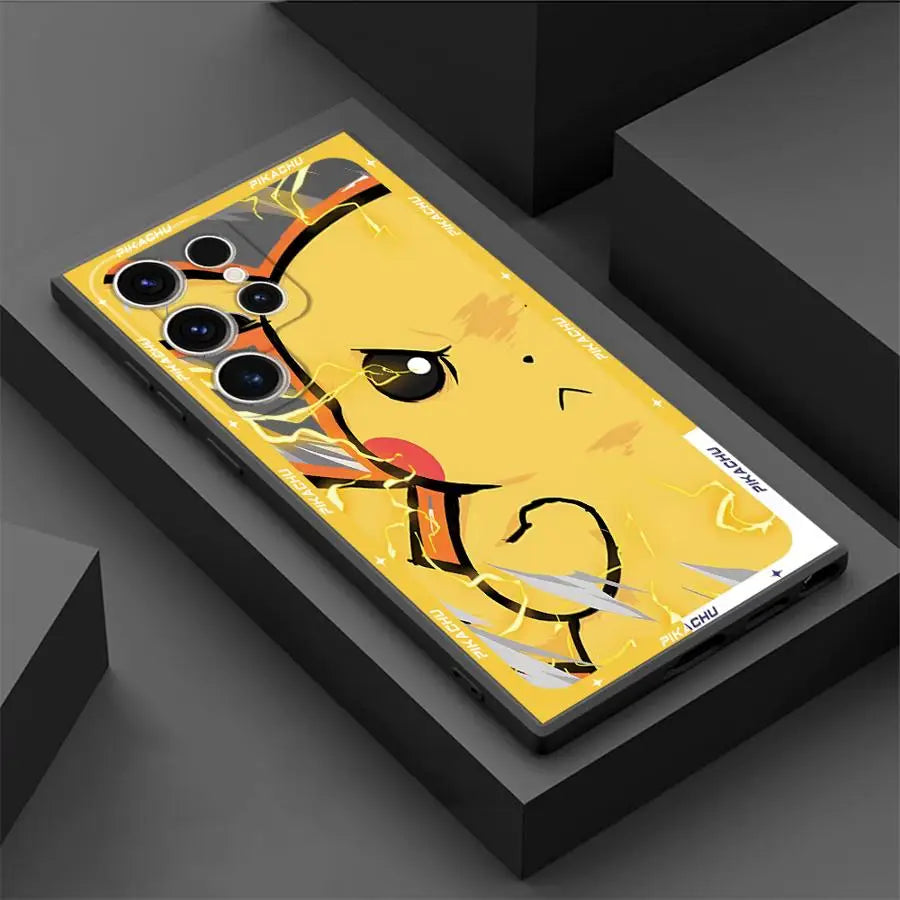 Luxury Pokémon Case for Samsung Galaxy – Matte Shockproof Cover