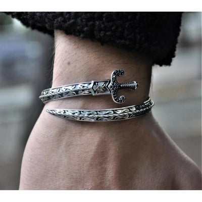 Viking Sword Bracelet Excalibur – Viking-Inspired Zircon Armring