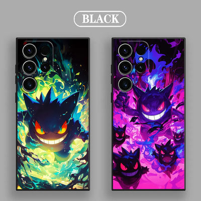 Gengar Pokemons Anime Soft S25 Case For Samsung Galaxy S24 S23 S20 S21 FE S22 S25 Ultra 5G S10 Plus Note 10 20 Black Phone Cover