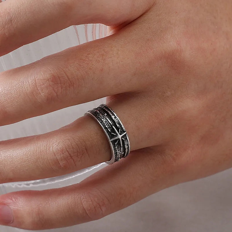 Jarl’s Silver Night – Viking Silver Ring ⚔️🌙