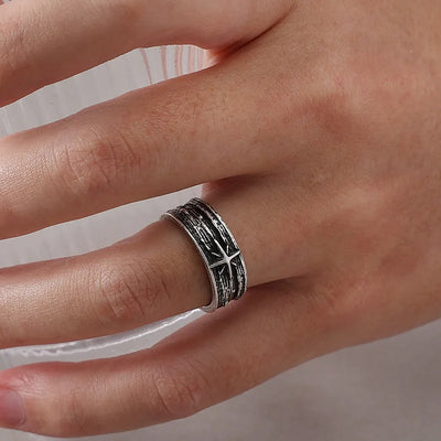 Jarl’s Silver Night – Viking Silver Ring ⚔️🌙