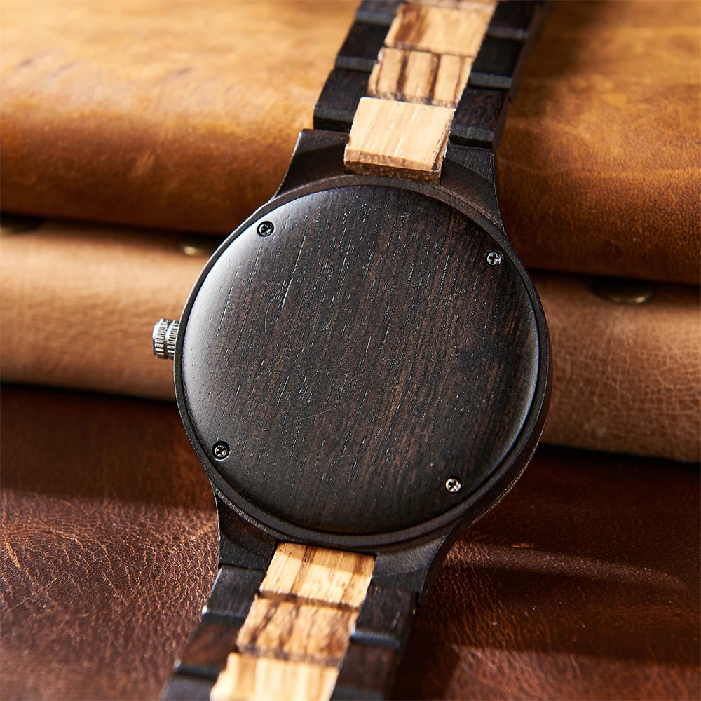 VIKING Men's Casual Wooden Watch