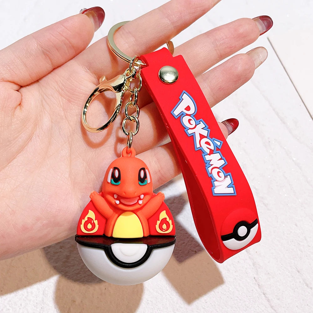 Pokémon Keychain 2025 – Pikachu, Psyduck, Gengar & More Cartoon Figures 🎒✨
