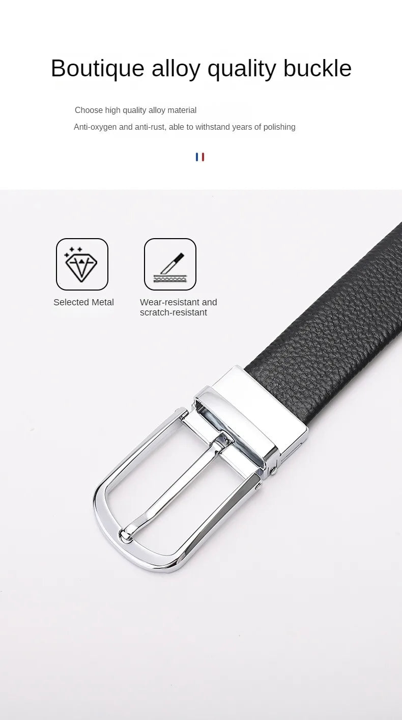 Trendsetter Men's Belt 🔥 PU Leather w/ Alloy Buckle - Business &amp; Casual Strap