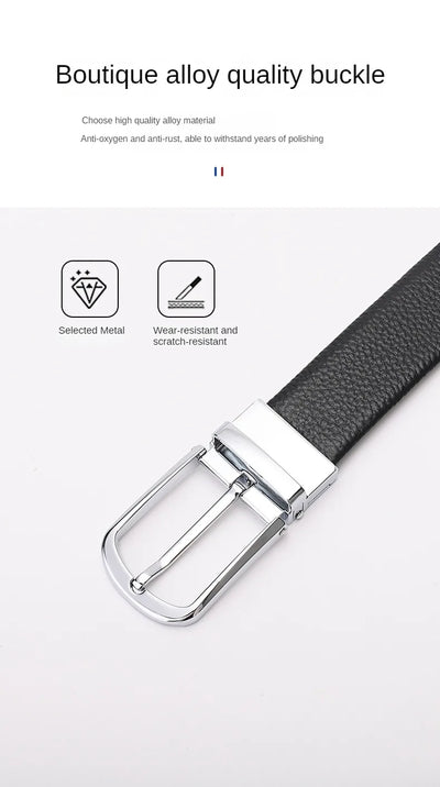 Trendsetter Men's Belt 🔥 PU Leather w/ Alloy Buckle - Business &amp; Casual Strap