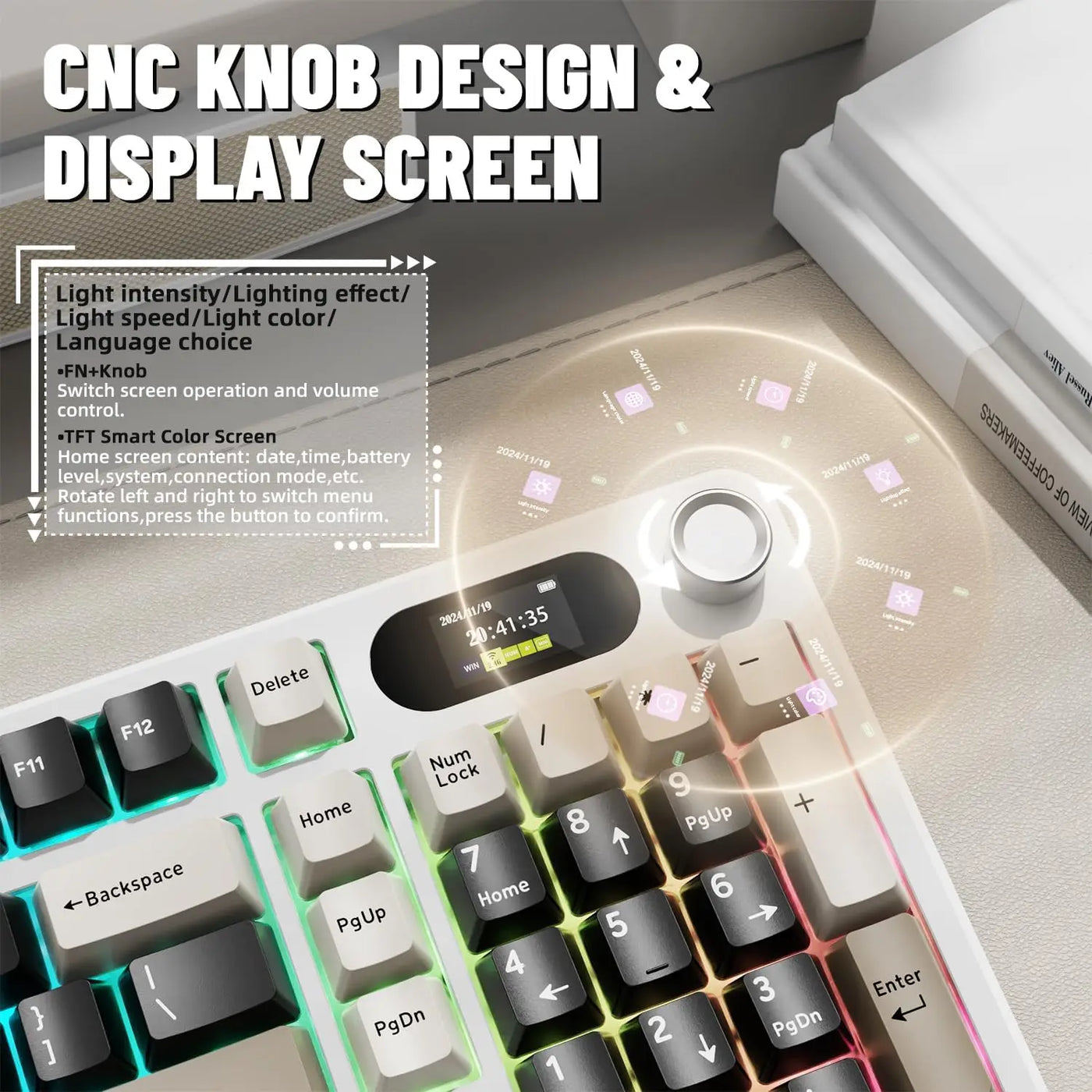 ATTACK SHARK X98Pro Wireless Mechanical Keyboard – Full Size, Tri-Mode ...