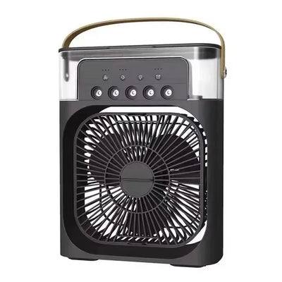 3-in-1 Portable Air Cooler ❄️ USB Fan + Humidifier + LED Light – For Home/Office/Camping