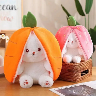 Plush Bunny Strawberry 🍓 & Carrot 🥕 25cm