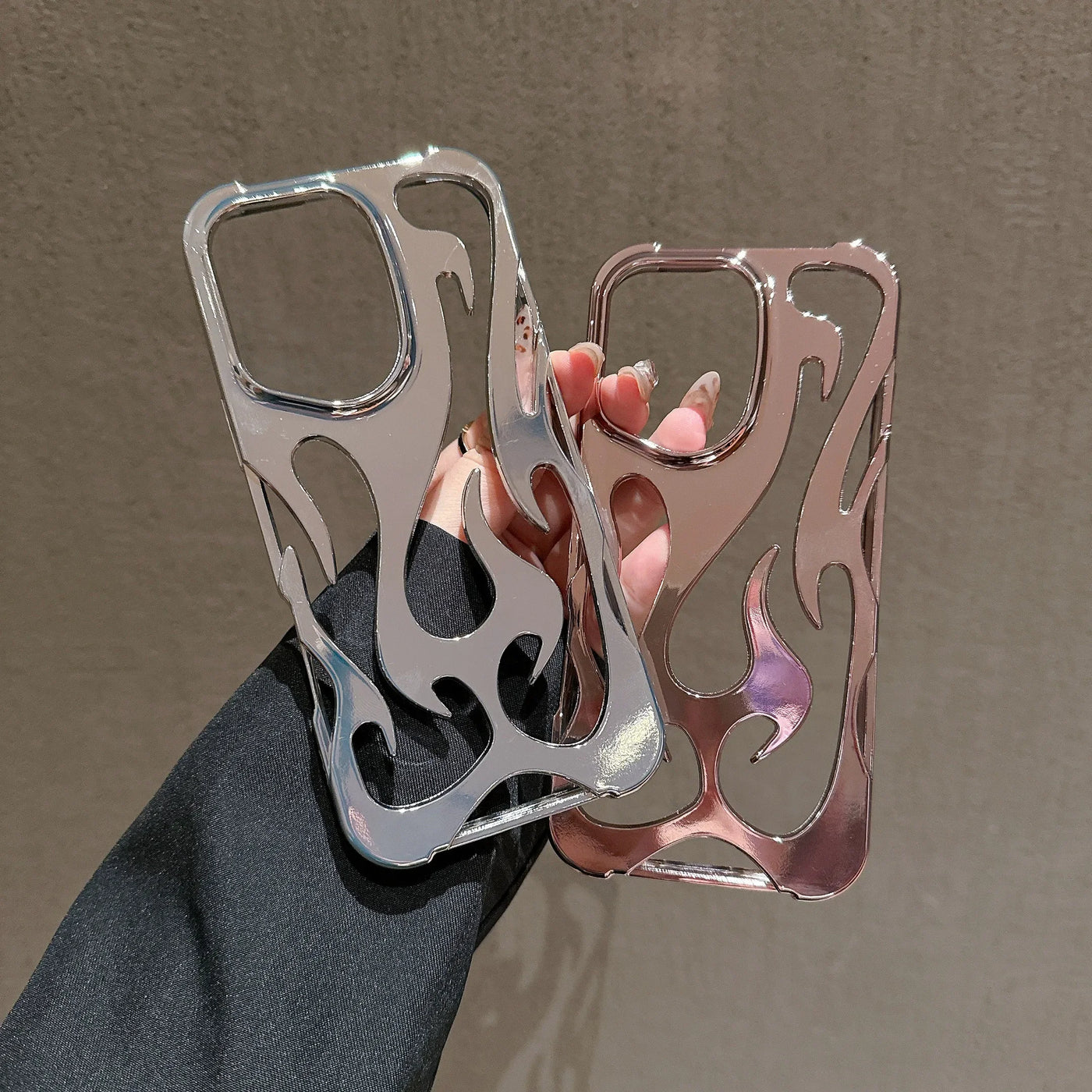 3D FLAME Phone Case 🔥 Matte Shockproof – Fits iPhone 16/15/14 Pro Max