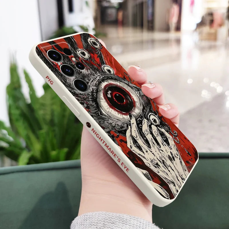 Devil Eye Phone Case for Samsung Galaxy S22 Plus / S21 Plus / S23 Ultra / S23 FE / S22 Ultra / S22 / S24 / S24 FE / S23 / S23 Plus / S25 / S25 Ultra / S24 Plus / S25 Plus / S21 Ultra / S24 Ultra