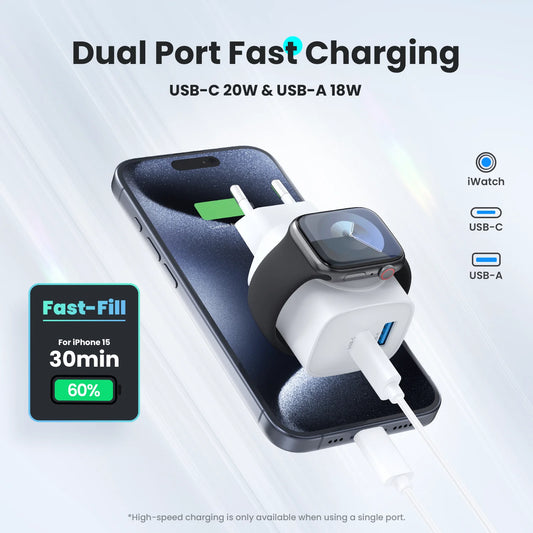 3-in-1 Fast Charger for Apple Watch, iPhone & iPad