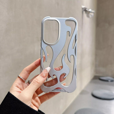 3D FLAME Phone Case 🔥 Matte Shockproof – Fits iPhone 16/15/14 Pro Max