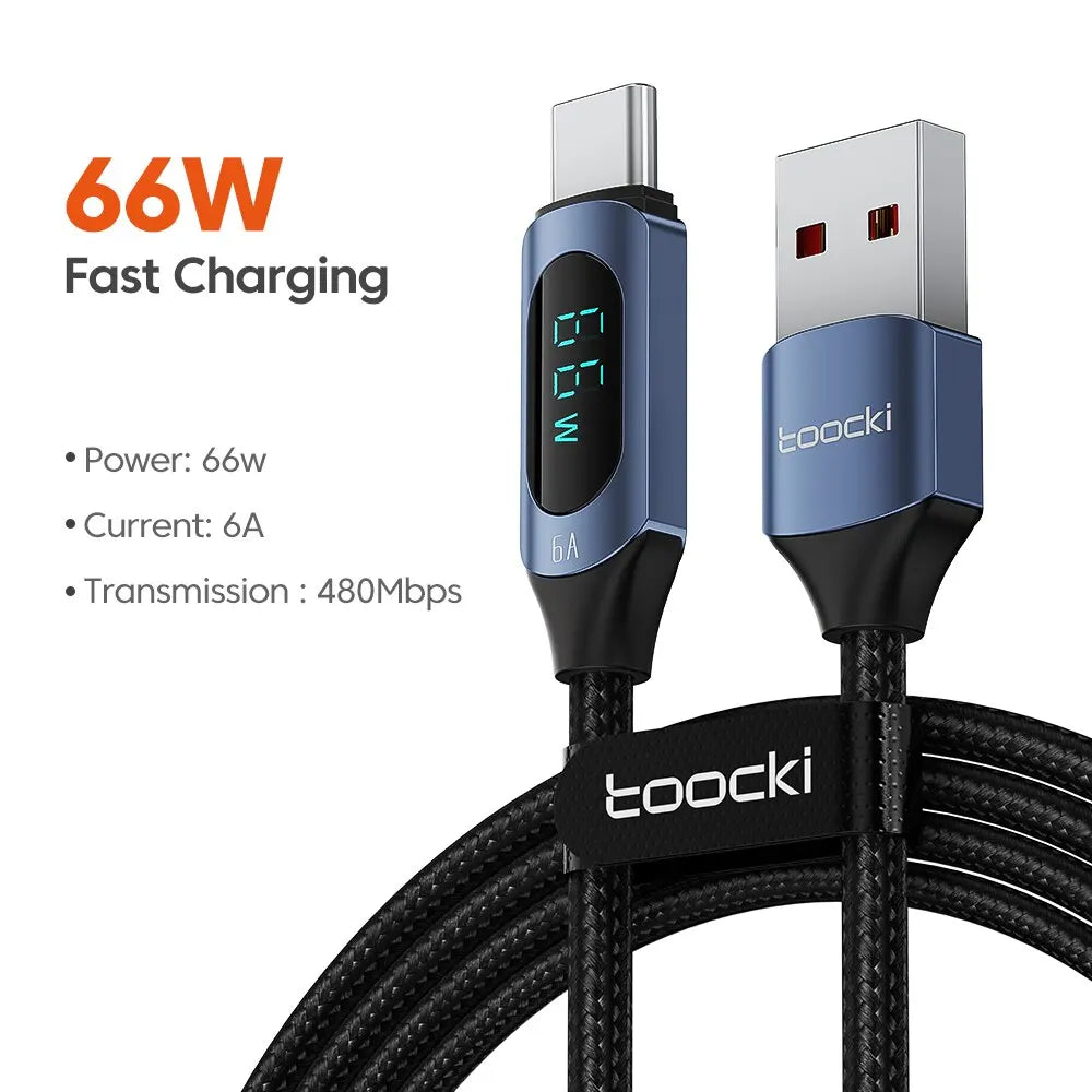 Type-C 100W PD Fast Charging Cable – USB-C to USB-C with Display