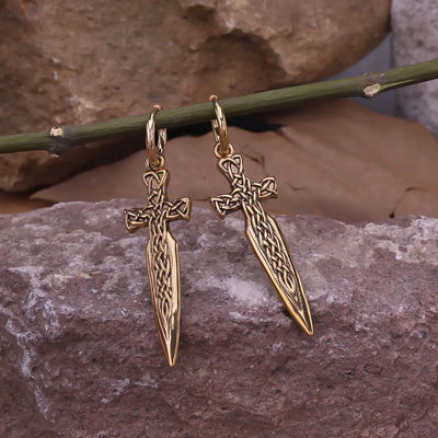Viking Sword Earrings | 316L Steel | Symbol of Strength and Courage