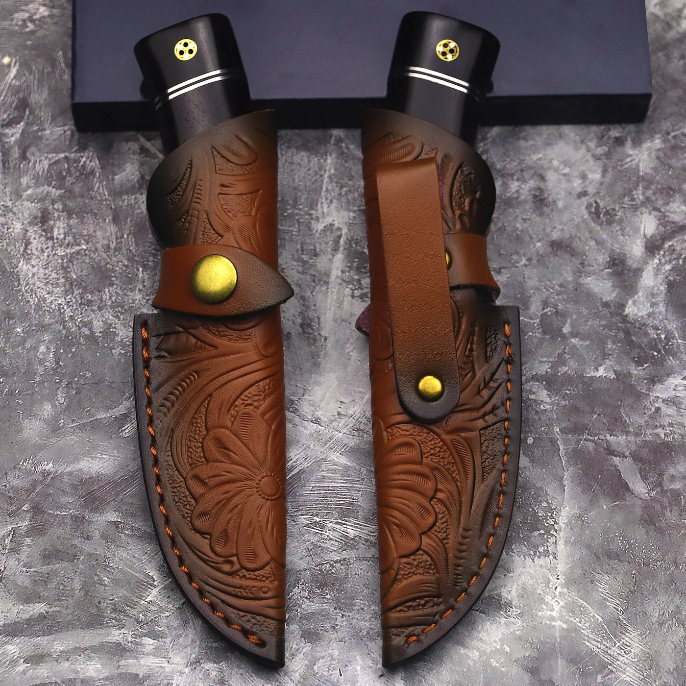 Viking Legacy Damascus Hunting Knife – Precision, Strength, and Elegance