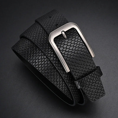 Trendsetter Men's Belt 🔥 PU Leather w/ Alloy Buckle - Business &amp; Casual Strap