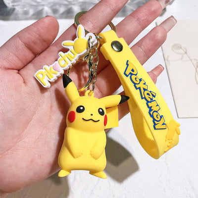 Pokémon Keychain 2025 – Pikachu, Psyduck, Gengar & More Cartoon Figures 🎒✨